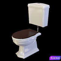 Toilet Ceramica Althea Royal 3D Model Vray