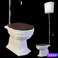 Toilet Ceramica Althea Royal 3D Model Vray