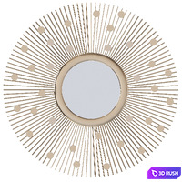 Vintage mirror Soleil 3D Model Corona