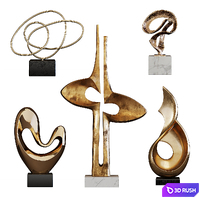 Abstract Sculptures 01 3D Model Vray, Corona