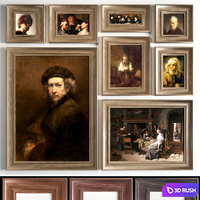 Rembrandt harmenszoon van rijn 3D Model Vray, Corona