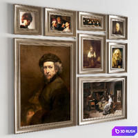 Rembrandt harmenszoon van rijn 3D Model Vray, Corona