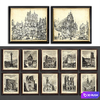 Paintings 670 3D Model Vray, Corona