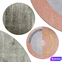 Circle rugs | No. 089 3D Model Vray, Corona