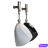 TOTO commercial washout urinal 3D Model Vray, Corona