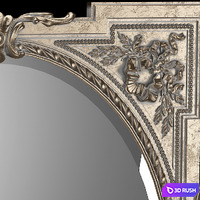 Victorian mirror 3D Model Vray