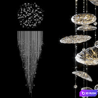 Chandelier Light Vargov - Fiber 3D Model Corona