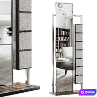 Continuum Natevo floor mirror 3D Model Vray