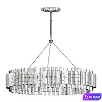 Phoebe Round LED Crystal Chandelier 3D Model Vray