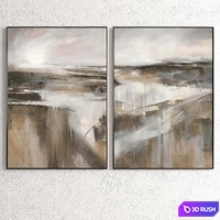 Plaster Two Photo Frame R-183 3D Model Vray, Corona