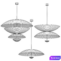 Cosmic pendant lights 3D Model Vray