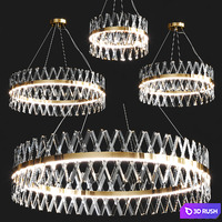 CHANDELIER CAROLA B 3D Model Vray, Corona