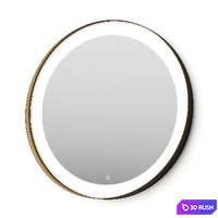 West Elm Curved Light Up Vanity Mirror 3D Model Vray, Corona
