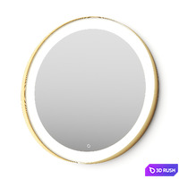 West Elm Curved Light Up Vanity Mirror 3D Model Vray, Corona