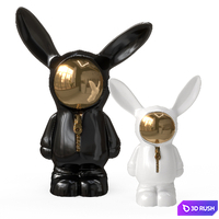 Space Bunny 3D Model Vray, Corona