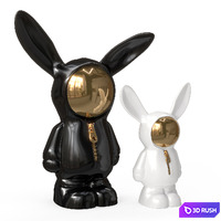 Space Bunny 3D Model Vray, Corona