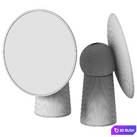 ANDEN Cameo - table mirror 3D Model Vray, Corona