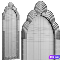 Skye mirror 3D Model Vray, Corona