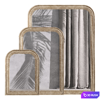 Set of mirrors Afsan_2, La Redoute 3D Model Vray, Corona