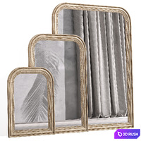 Set of mirrors Afsan_2, La Redoute 3D Model Vray, Corona