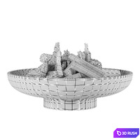 CB2 Form Cement Fire Pit 3D Model Corona
