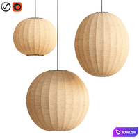 Knit Wit Oval Pendant 3D Model Vray, Corona