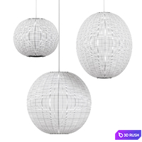 Knit Wit Oval Pendant 3D Model Vray, Corona