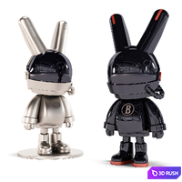 Moonlit space rabbit sculpture 3D Model Vray