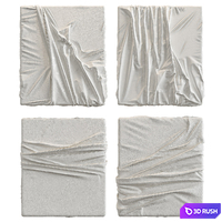 Decorative set of art paintings 05 3D Model Vray, Corona