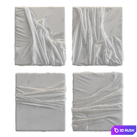 Decorative set of art paintings 05 3D Model Vray, Corona