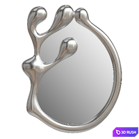 Mirror drops 3D Model Vray, Corona