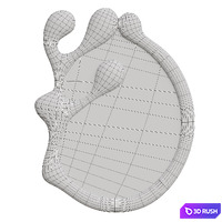 Mirror drops 3D Model Vray, Corona