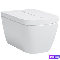 ViClean-I100 - I100 Shower toilet, without rim, White Alpin CeramicPlus 3D Model Vray, Corona