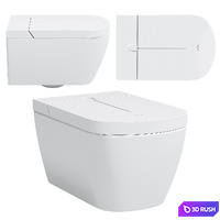 ViClean-I100 - I100 Shower toilet, without rim, White Alpin CeramicPlus 3D Model Vray, Corona