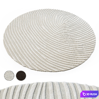 Contemporary Murano Swirl Carpet 3D Model Vray, Corona
