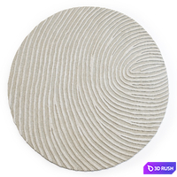 Contemporary Murano Swirl Carpet 3D Model Vray, Corona