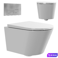 Wall hung toilet AM.PM Sense 3D Model Corona