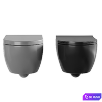 Wall hung toilet BOCCHI V-Tondo 3D Model Corona