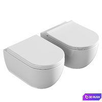 Wall hung toilet BOCCHI V-Tondo 3D Model Corona