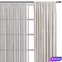 Curtain #631 3D Model Vray, Corona
