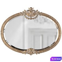 Roberto Giovanini Oval Mirror Frame 3D Model Corona