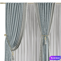 Curtain #017 3D Model Vray, Corona