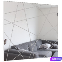 Mirror panel 3D Model Vray, Corona