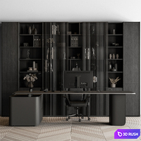 Boss Desk - Office Furniture 626 3D Model Vray, Corona