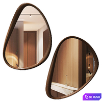Wall Mirror Decor 01 3D Model Vray, Corona