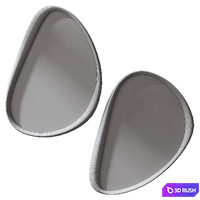 Wall Mirror Decor 01 3D Model Vray, Corona