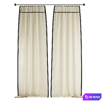 Curtains 5 3D Model Corona