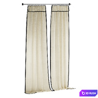 Curtains 5 3D Model Corona