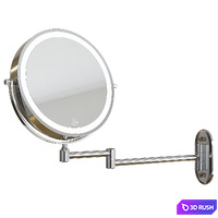 Wall mounted cosmetic mirror 3D Model Vray, Corona