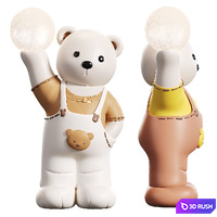 Decoration Accessories Sculpture Home Decor Creative Bear 3D Model Corona